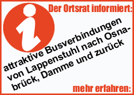 Information des Ortrates Lappenstuhl